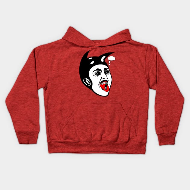 Malefic Pill Addict Kids Hoodie by FUN ART